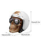 Creative Skull Sculpture Halloween Decoration Handmade Head Skeleton Statue Model