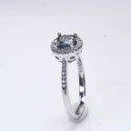 New Grey Color 1CT Moissanite Ladies Ring Silver 925 Jewerly For Women Fashion Engagement Wedding Diamond Party JewerlyRings