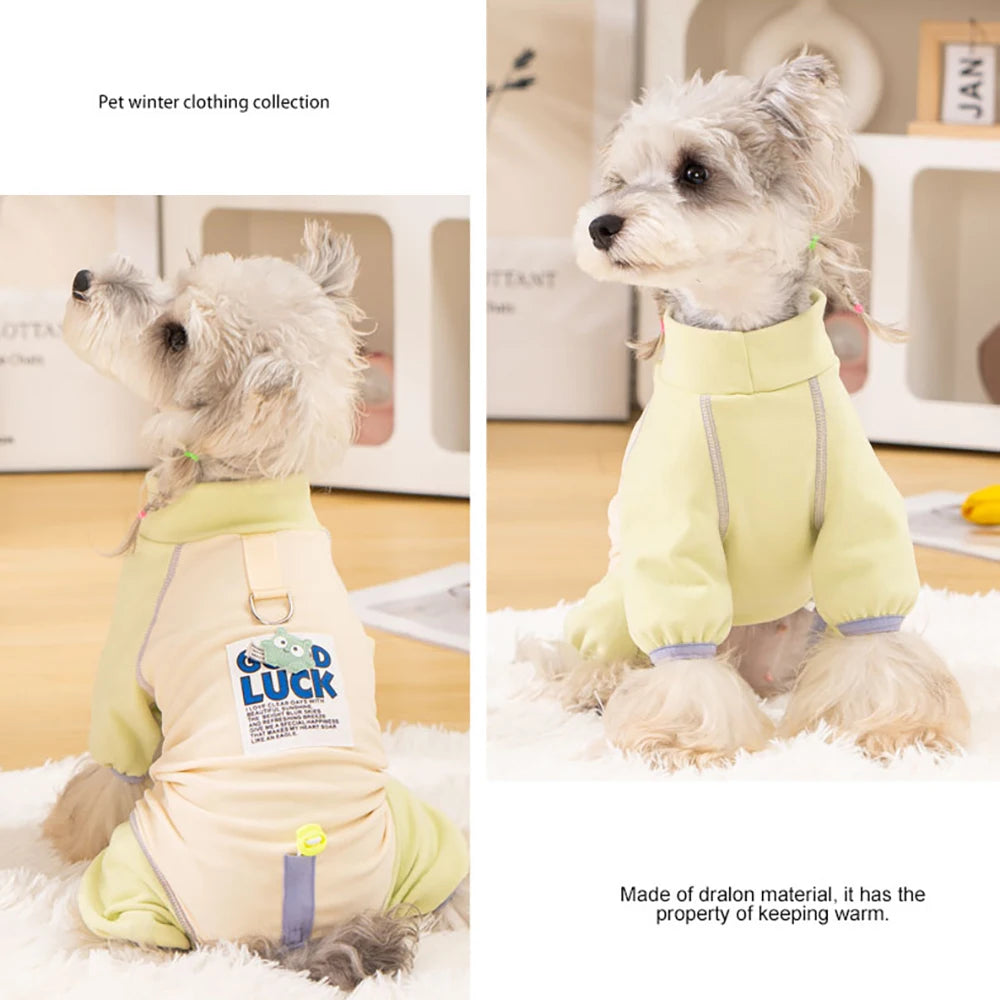 Cozy Puppy Onesie, Baby-Soft Fabric Dog Romper, Gentle & Hypoallergenic Pet Pajamas for Daily Wear & Photo Shoots