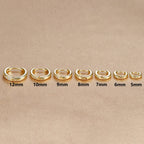 1Pair Stainless Steel Huggie Minimal Hoop Earrings Zirconia Helix Tragus