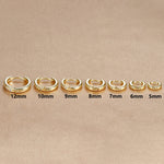 1Pair Stainless Steel Huggie Minimal Hoop Earrings Zirconia Helix Tragus