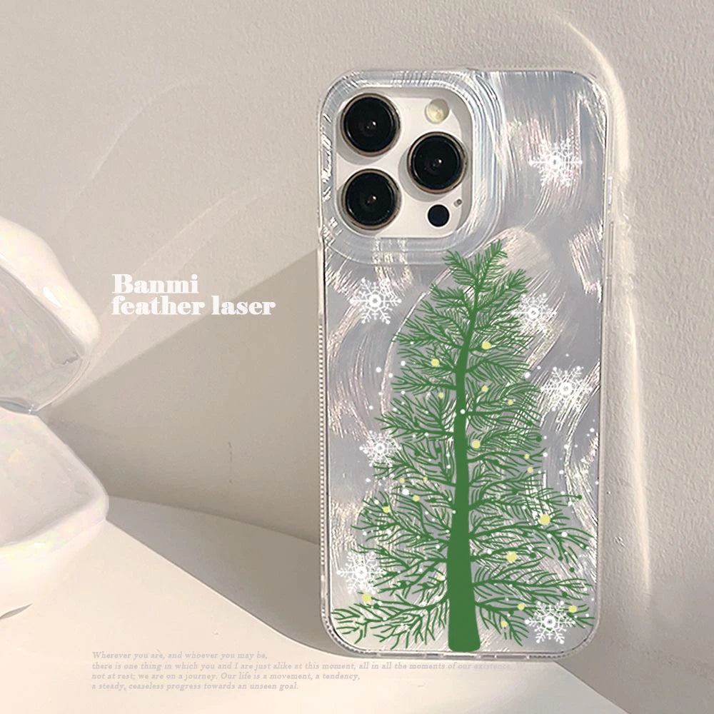 Christmas Tree Laser Case for Redmi Note 14 13 12 11 Pro Plus 13C 14C 5G