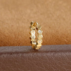 1Pc Stainless Steel Small CZ Hoop Cartilage Earrings Tiny Cross