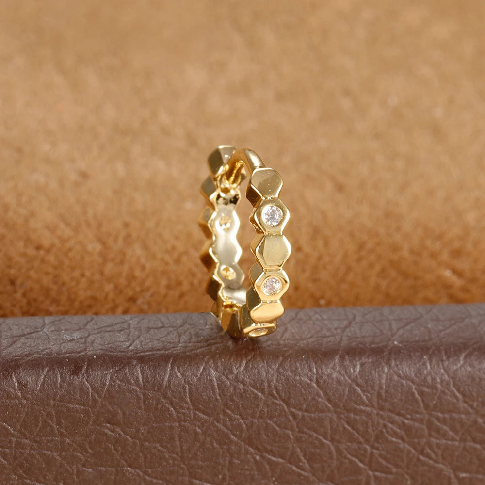 1Pc Stainless Steel Small CZ Hoop Cartilage Earrings Tiny Cross