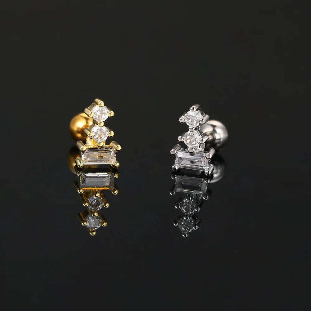 1PC 2023 Daith Ear Ring Piercing Star Eye Tragus Helix Septum Steel