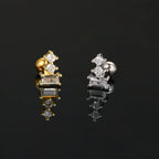 1PC 2023 Daith Ear Ring Piercing Star Eye Tragus Helix Septum Steel