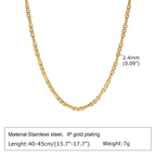 Handmade Clavicle Chain Bracelet for Women, Chic Stainless Steel Link Waterproof Jewelry