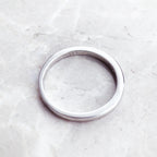 Delicate Band Ring 925 Sterling Silver Classic Fine Jewellery Women Romantic Gift