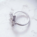 White Star Ring 925 Sterling Silver Timeless Fine Jewellery Women Gift