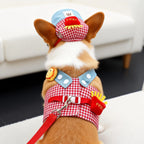 Complete Walk Kit! 3-Piece Dog Harness, Leash & Bag Holder Set for Cats & Puppies - No-Pull Reflective Padded Vest, Adjustable S