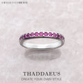 Elegant Colourful Stones Ring 925 Sterling Silver Romantic Jewellery Women