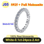 PureNew 1ct-4ct Radiant Cut Full Moissanite Diamond Rings For Women Original 925 Silver Luxury Oval Cut Lady's Diamond Ring 2025