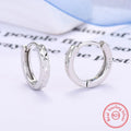 925 Sterling Silver Hoop Earrings Women High Quality Fashion Jewellery Gift
