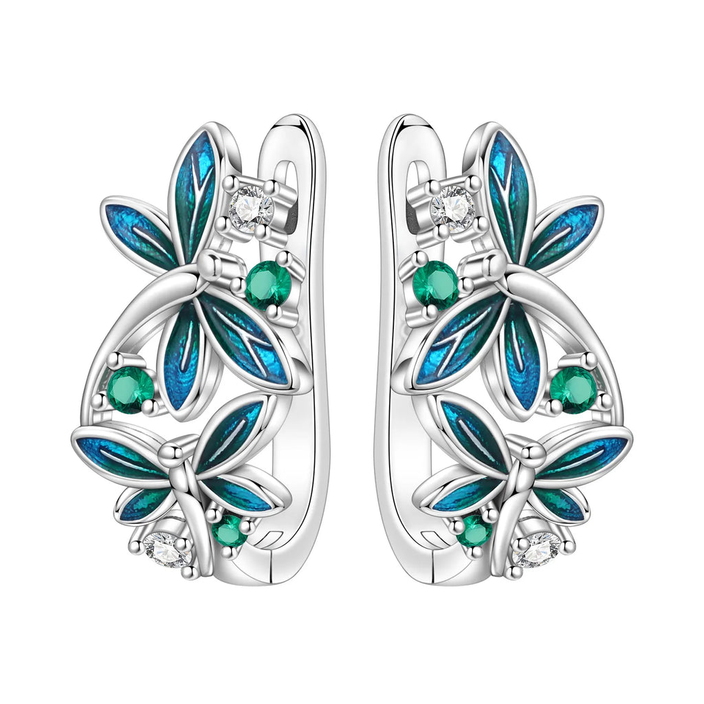 925 Sterling Silver Butterfly Fluttering Insect Drop Earrings Jewellery Gift