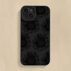Black Sunflower Pattern Case for Samsung Galaxy A16 A54 S25 S24