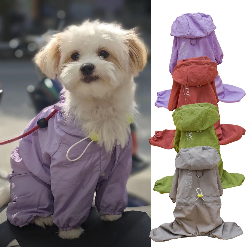 Dog Jacket Series Windproof Raincoat Waterproof Outdoor Jumpsuit Costume