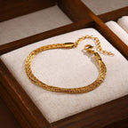 Stainless Steel Bracelet, New Style Thin Link Multilyer Chain Bracelet for Women, Lightweight Jewelry Daily Wear