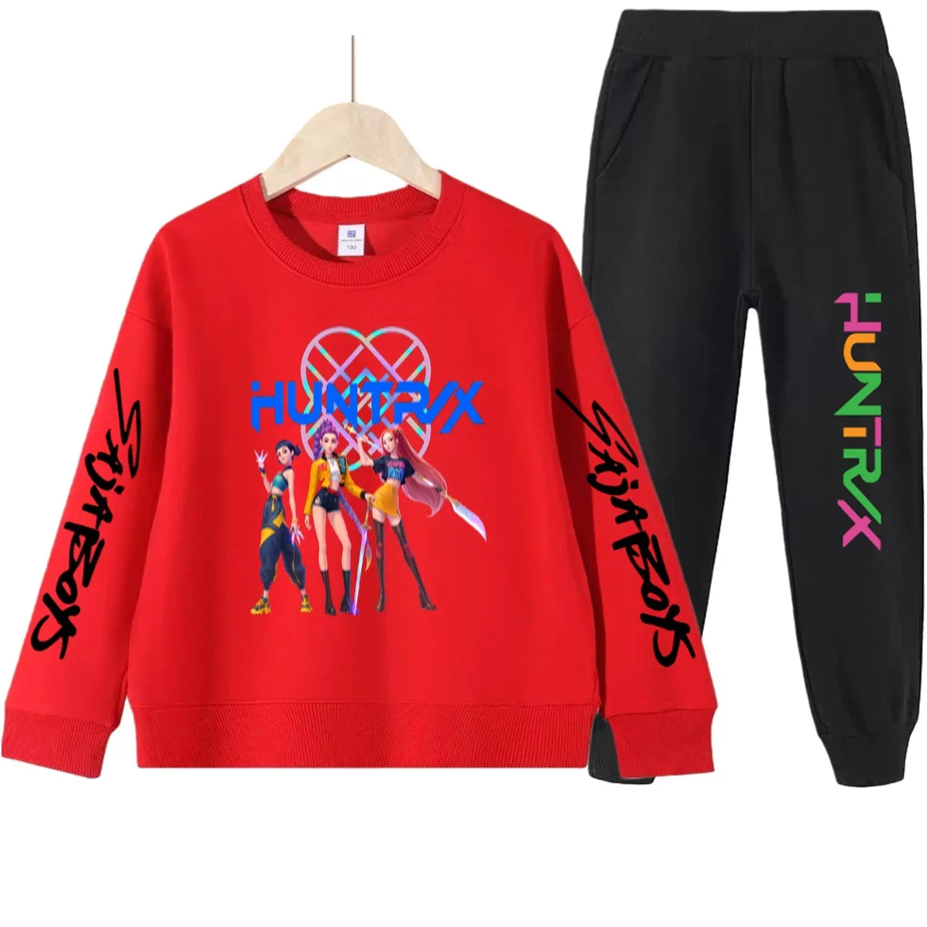 Kids Kpop Demon Hunters Indoor Hunter Witch Outfit ChildrenÕs Clothing Set