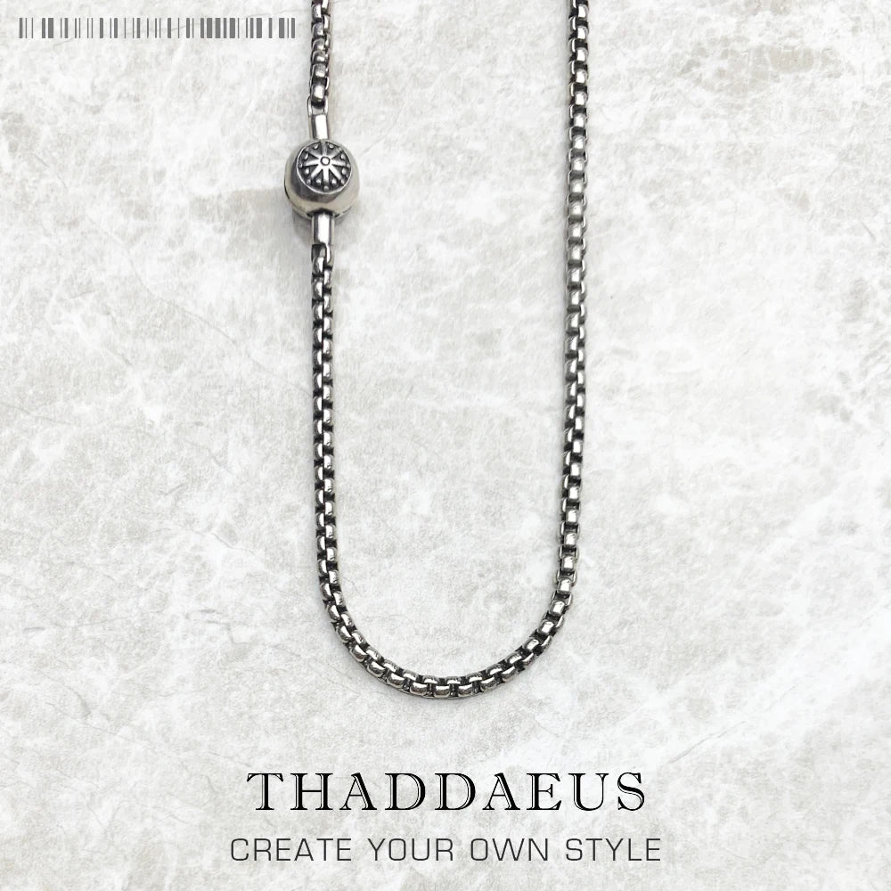Basic Charm Link Chain Necklace 925 Sterling Silver Strand Jewellery Gift