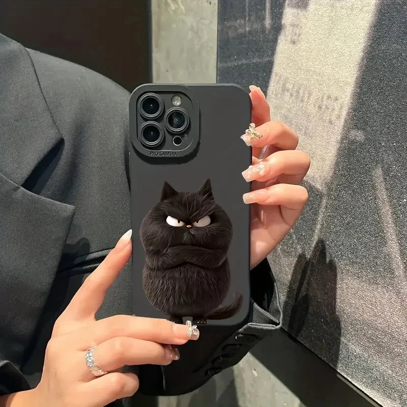 Funny Cool Cat Matte Case for iPhone 17 16 15 14 13 12 11 Pro Max