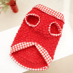 Fashion Pet Clothes Warm Fleece Dog Vest, Stylish Thick Plush Puppy Coat for Small Medium Dogs, Cute Cat Jacket Outfits