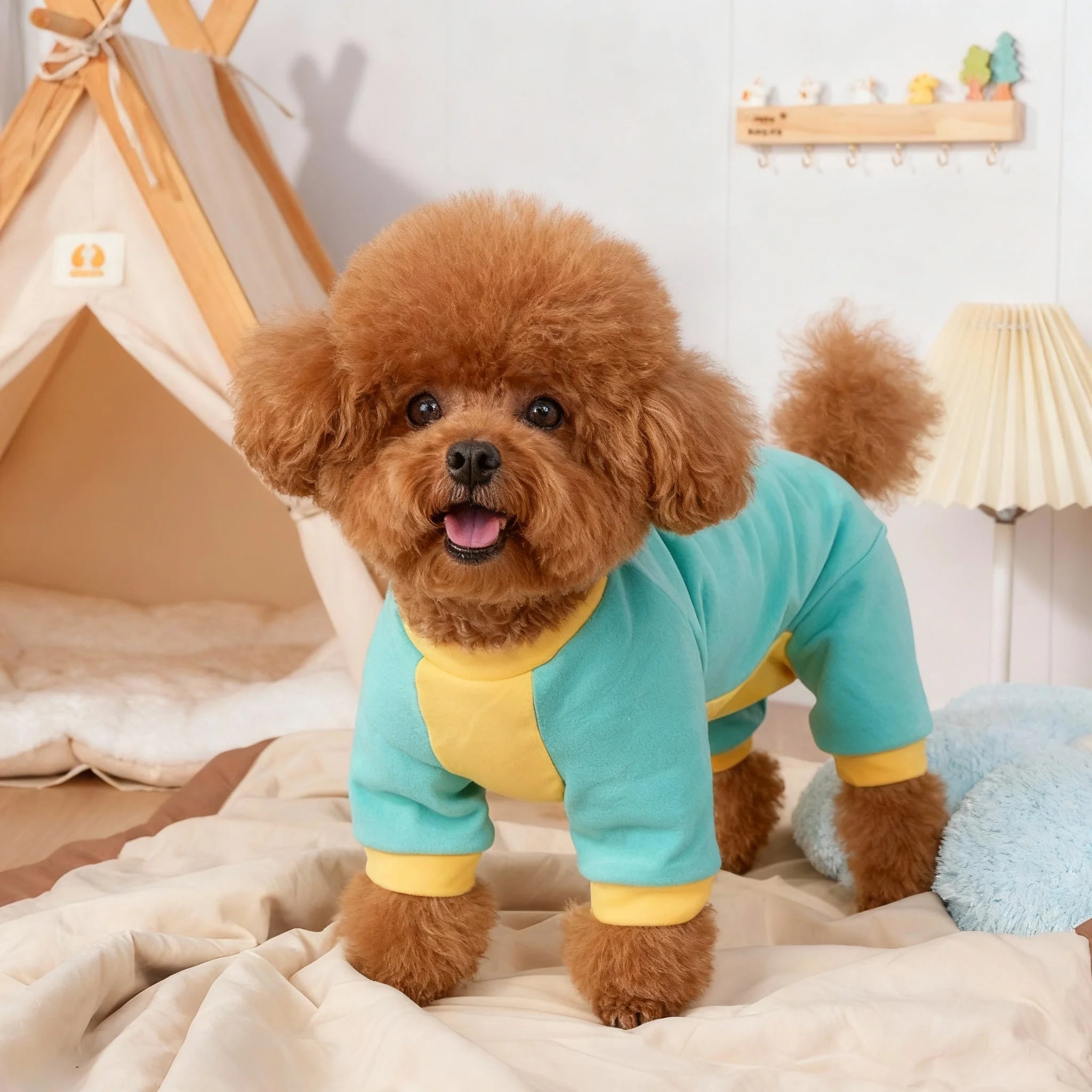 Dog Warm Winter Coat Back Opening Thermal Belly Warmer Puppy Kitten Outfit