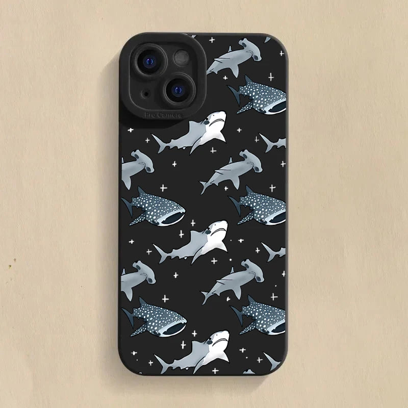 Whale Swimming Soft Case for Xiaomi Redmi Note 13 12 11 Pro 12S