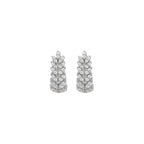 Fashion Silver Colour Stainless Steel Chain Hanging Earrings Huggie