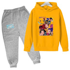 Kids Kpop Demon Hunters Tracksuit Hoodie & Pants Set 2-13 Years Casual Outfit