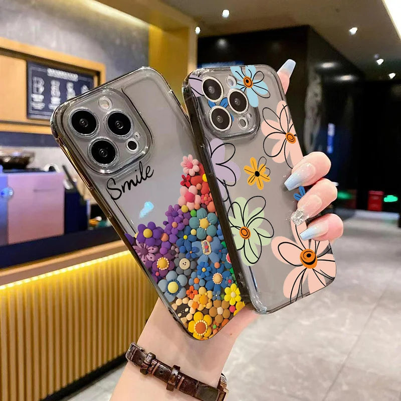 Sunflower Sky Pattern Case for iPhone 16 15 14 13 12 11 Pro Max XR 7 8 Plus