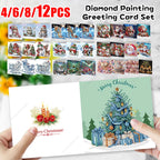 12pc 5D Diamond Painting Birthday Cards DIY Handmade Greeting Card - Ship from UK