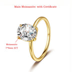 2ct Oval Moissanite Ring Set with Side Pear Diamond Stackable Wedding Band 925 Sterling Silver