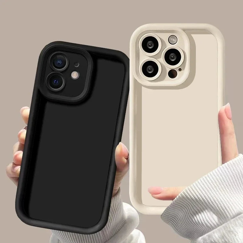 Thickened Protective Case for iPhone 17 16 15 14 13 12 11 Pro Max TPU Cover