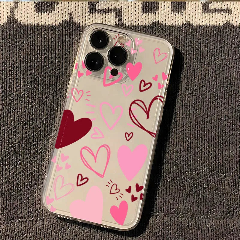 Love Heart Leaves Moon Case for Redmi Note 14 13 12 11 Pro Plus 12S 13C 14C