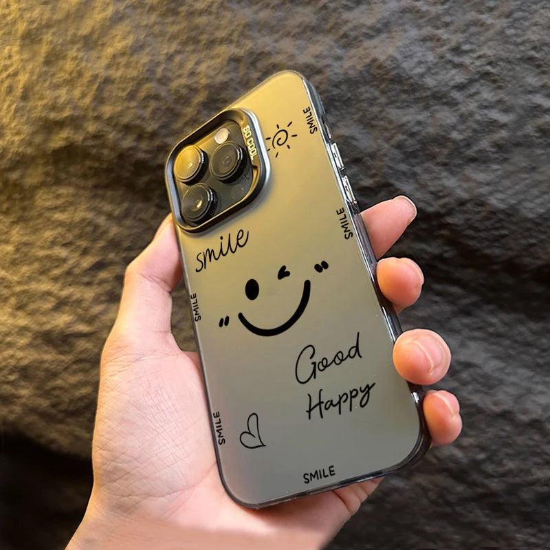 Smiling Face IMD Case for Xiaomi Poco F5 X6 Pro Mi 14 13 12 12T