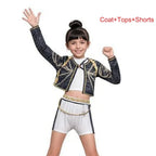 Kids Kpop Demon Hunter Cosplay Rumi Zoey Mira Suit 3D Print Costume Outfit