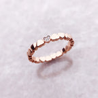 Love Hearts Ring 925 Sterling Silver Romantic Fine Jewellery Women Gift