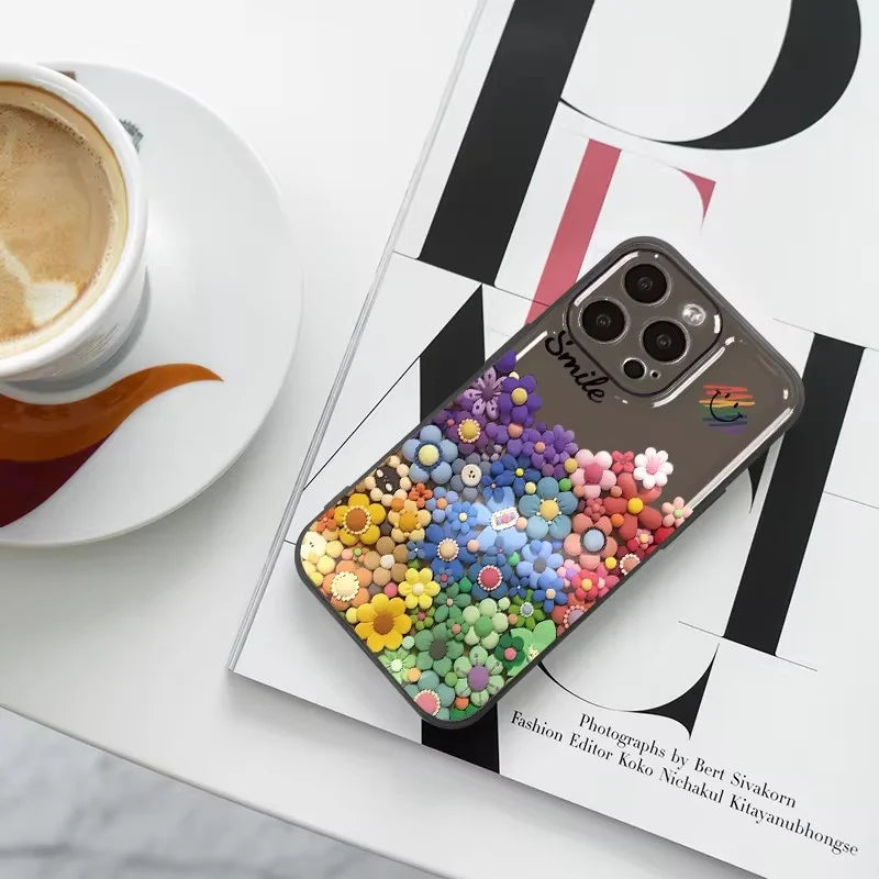 Sunflower Sky Pattern Case for iPhone 16 15 14 13 12 11 Pro Max XR 7 8 Plus
