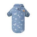 Denim Dog Jacket Bear Butterfly Print Pet Clothes