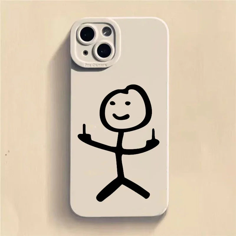 Cute Cartoon Matchman Case for Samsung S23 S22 Ultra A73 A54 A33