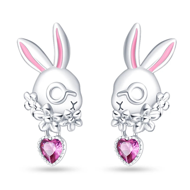925 Sterling Silver Cats Dogs Animals Hoop Ear Studs Anniversary Gift