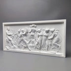 Dance of the Muses Bas-Relief Statue Greek Plaster Sculpture Mythology Office Gift
