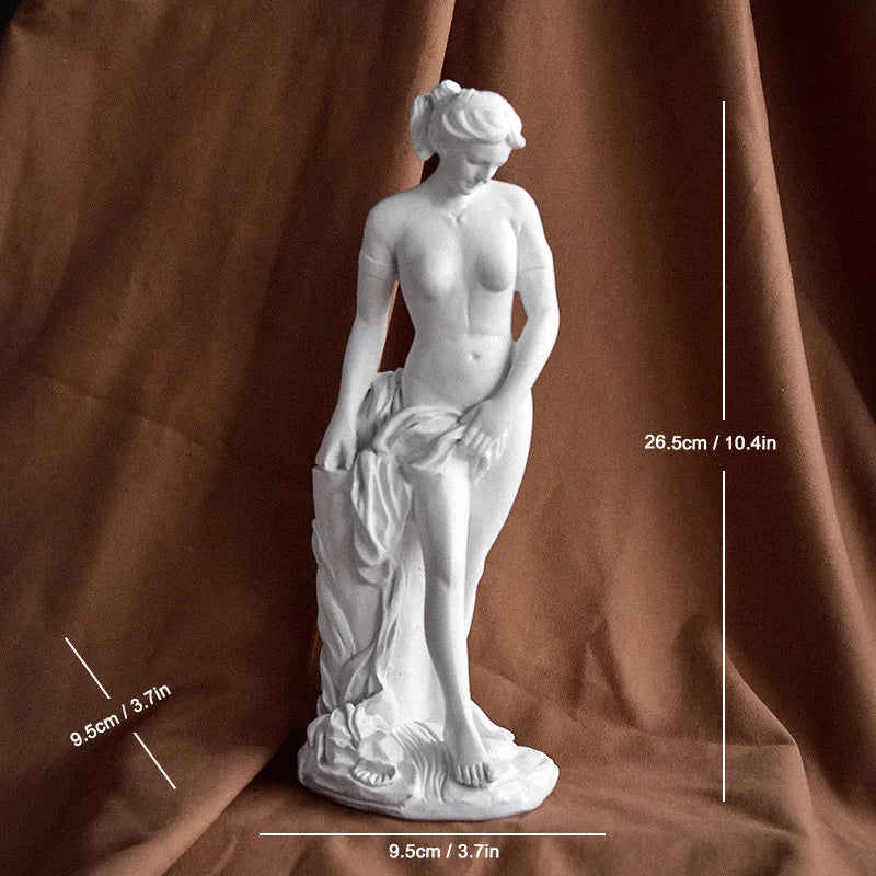 Greek Mythology Goddess Statue Bookshelf Wall Shelves Aphrodite Sculpture Home Decor