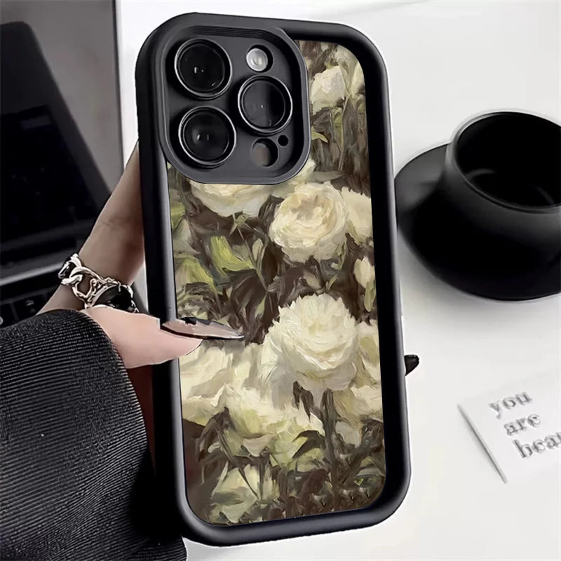 Romantic Rose Flower Case for Samsung S24 S23 S22 Ultra S21 FE A54 A14 A34