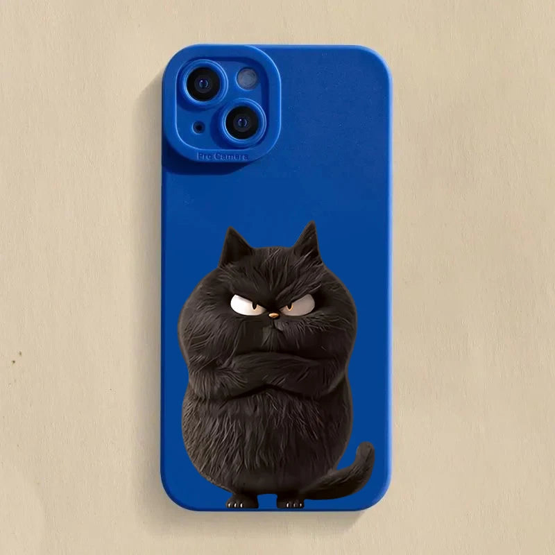 Funny Cool Cat Matte Case for iPhone 17 16 15 14 13 12 11 Pro Max