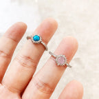 Shimmering Stone Ring 925 Sterling Silver Winter Fine Jewellery Romantic Gift