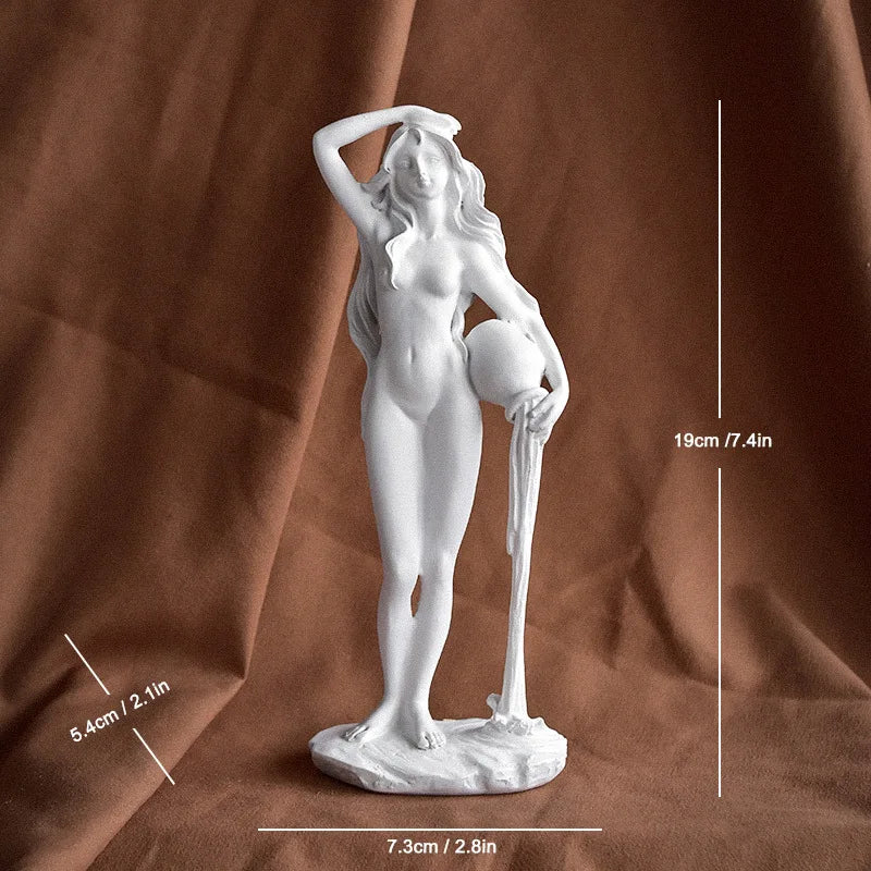 Greek Mythology Goddess Statue Bookshelf Wall Shelves Aphrodite Sculpture Home Decor