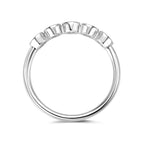 AINUOSHI Original 925 Sterling Silver Rings 3mm Bezel Setting Moissanite Diamond Ring For Women Eternity Finger Jewellery Gift