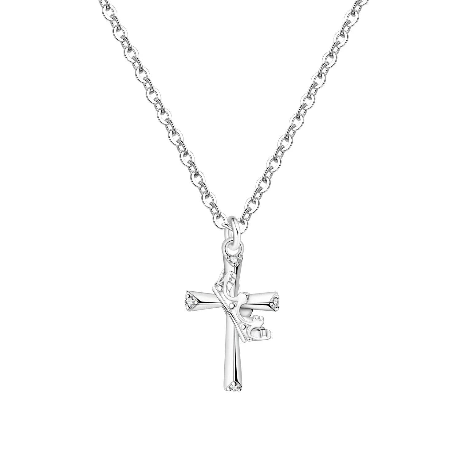 Original 925 Sterling Silver 18K Gold Heart Lock and Key Necklace Y-shaped Chain Necklace For Women Memorial Prayer Jewelry Gift