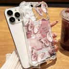 Flower Silicone Case for iPhone 17 16 15 14 13 12 Pro Max Plus Clear